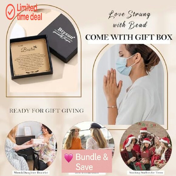 Adjustable Stainless Steel Beaded Cross Bracelet, Faith Jewelry Gift - Picture 8 of 8